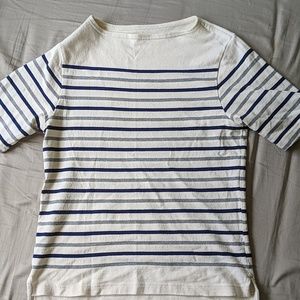 Muji Boat Neck Stripe T-shirt